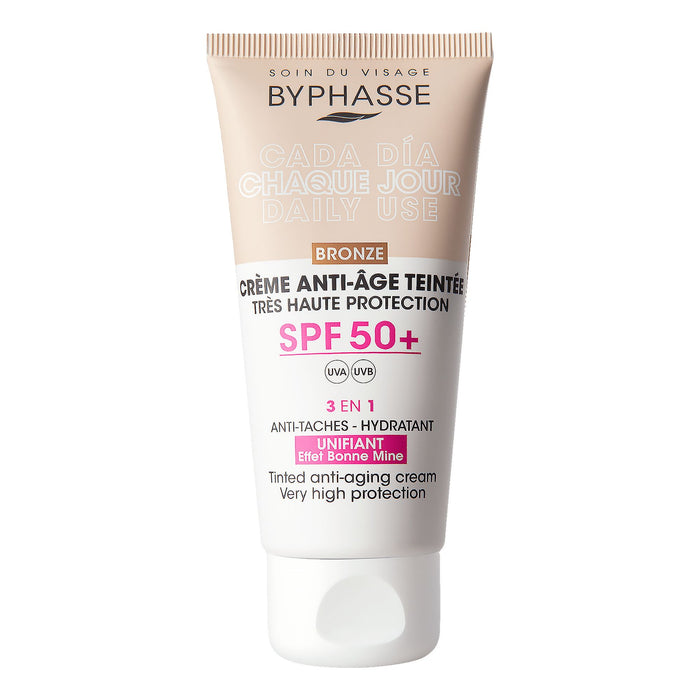 Crema Facial Byphasse Fps50+ Anti-Edad Bronze X50ml