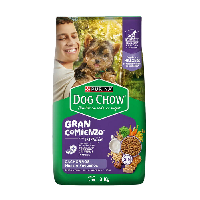 Croquetas Purina Dog Chow Cachorros Minis Pequeños Carne Pollo