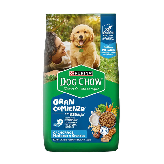 Croquetas Purina Dog Chow Cachorros Medianos Grandes Carne