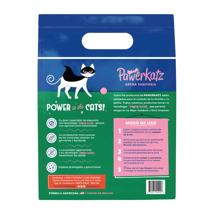 Arena Sanitaria Para Gatos Powerkatz X 4Kg