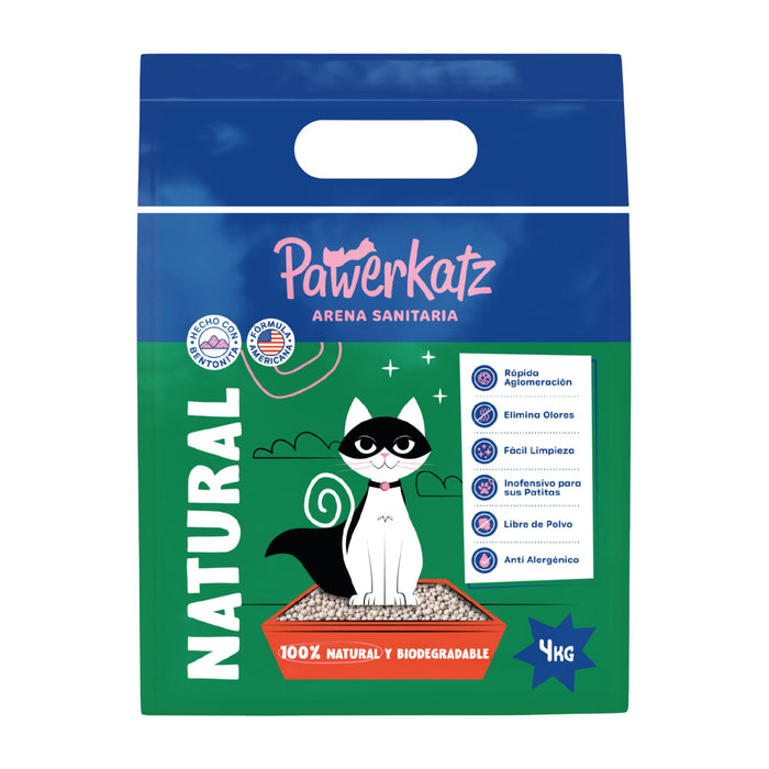 Arena Sanitaria Para Gatos Powerkatz X 4Kg