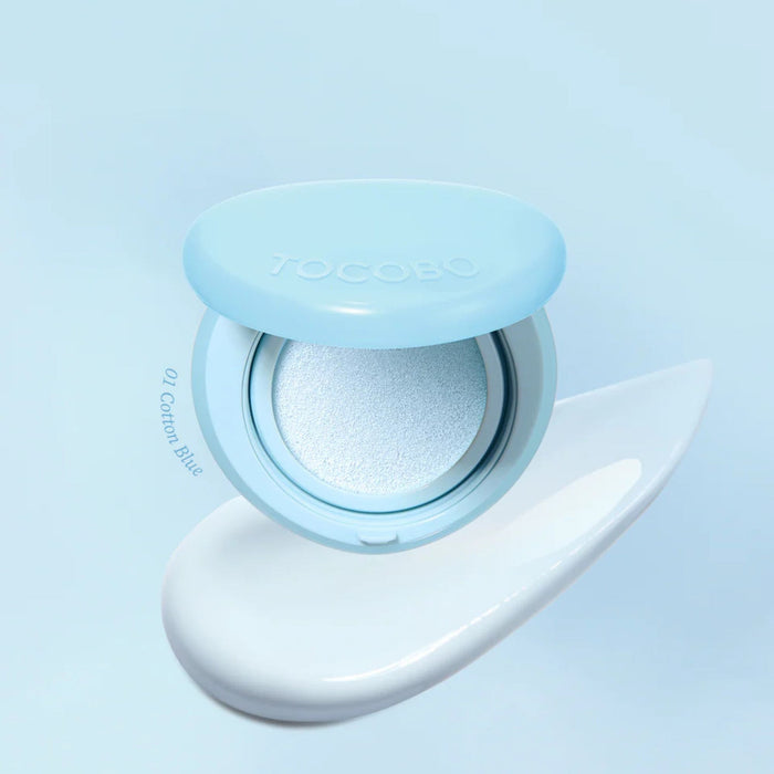 Protector Solar Tocobo Blur Finish Sun Cushion 01 Cotton Blue