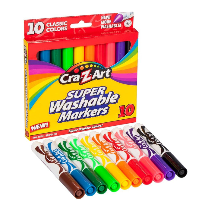 Marcadores Lavables Cra-Z-Art X 10 Piezas