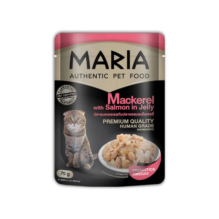 Alimento Gato Maria Cat En Jalea Caballa Y Salmón X 70G