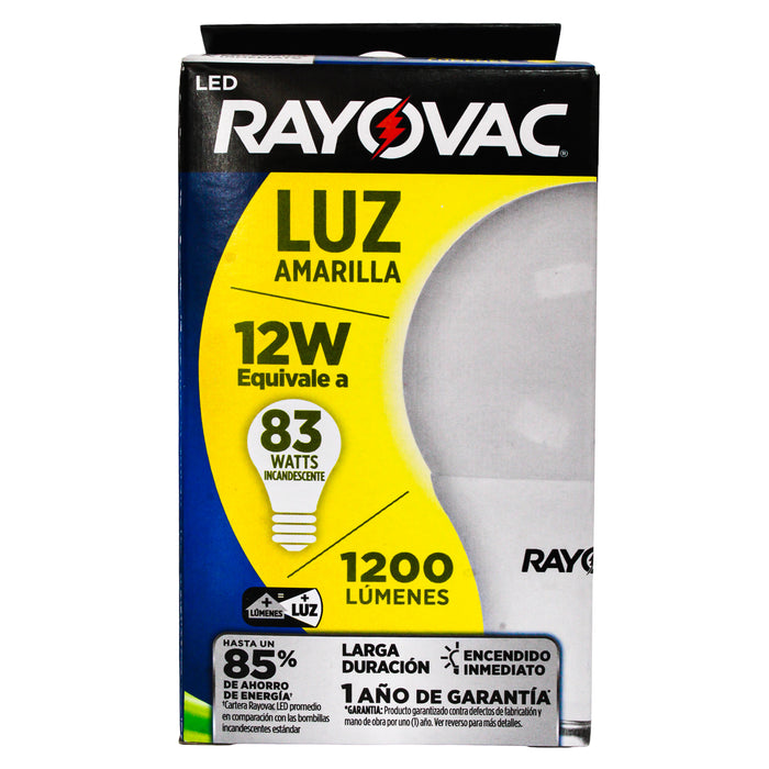 Rayovac Focos Led 12W Luz Amarilla X Unidad