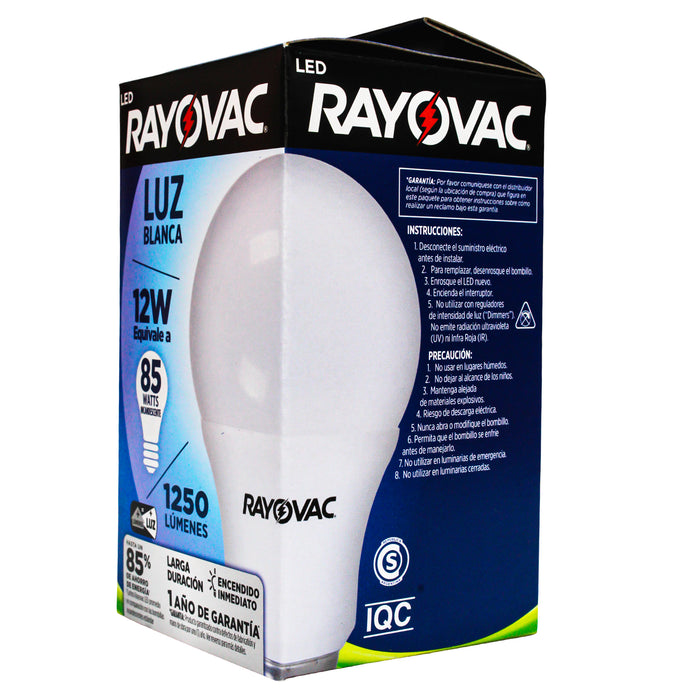 Rayovac Focos 12W Luz Blanca X Unidad