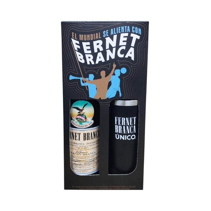 Pack Fernet Branca 1L+Vaso Chill-On