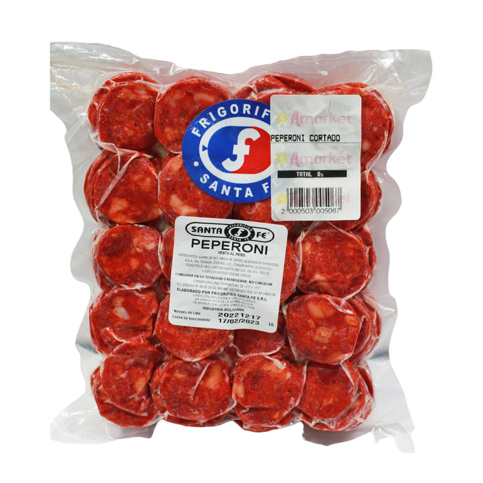 Chorizo Pepperoni Santa Fe Cortado Al Vacío 1 Kg Aprox.