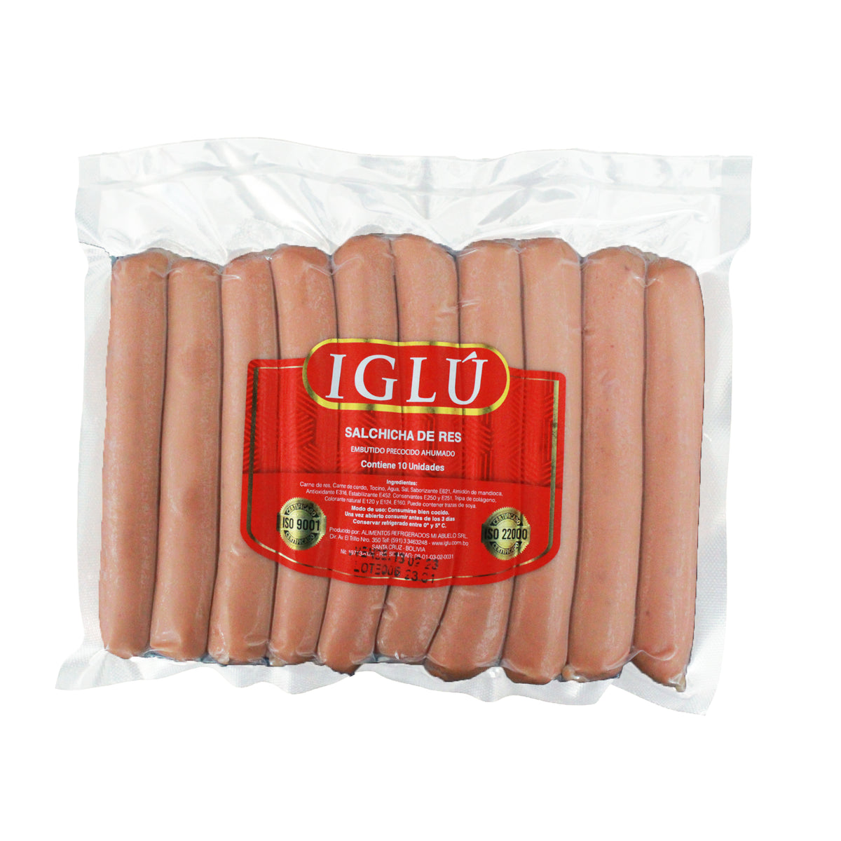 Iglu Salchicha De Res X 10 Unidades Amarket