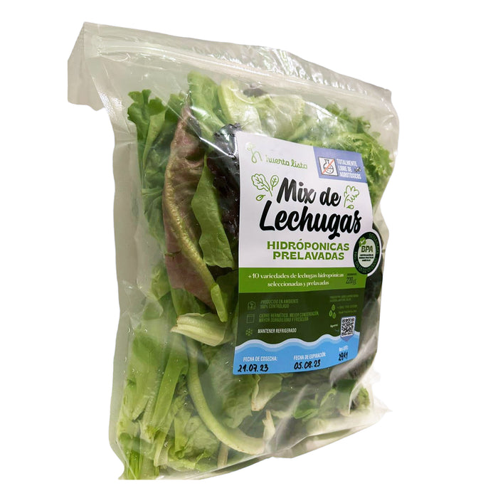 Huerta Lista Mix De Lechugas Hidroponicas X 220G