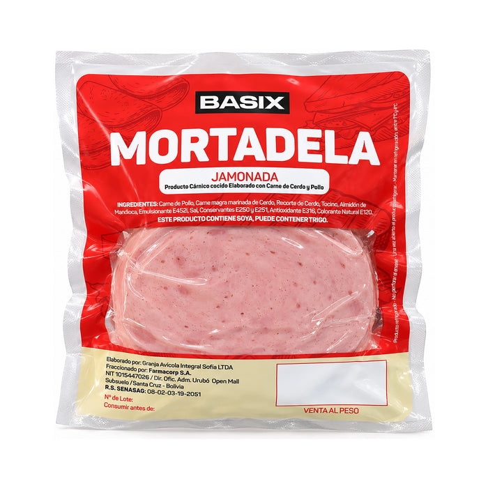 Mortadela Basix Jamonada X 200Gr Aprox.