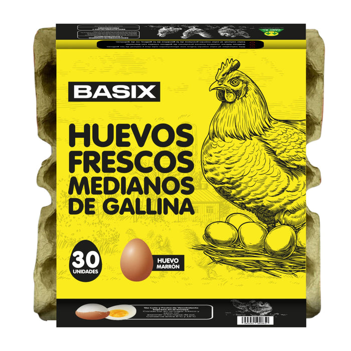 Huevos Basix Medianos X 30 Unidades