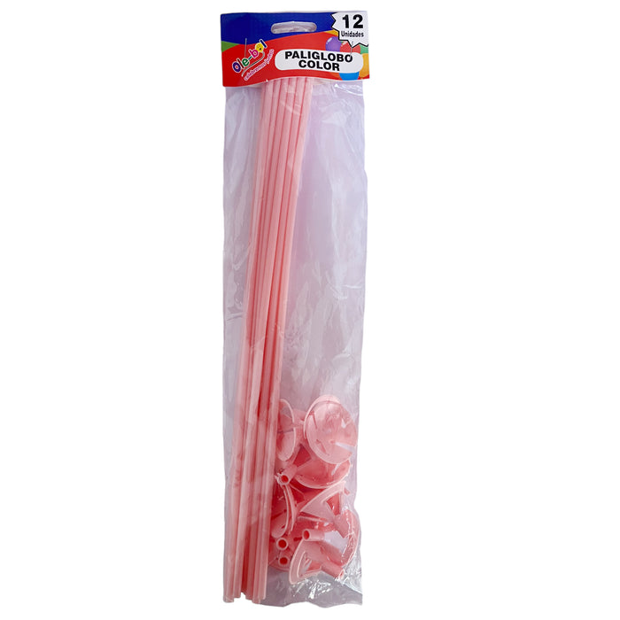 Olebol Paliglobos Rosado X 12 Unidades