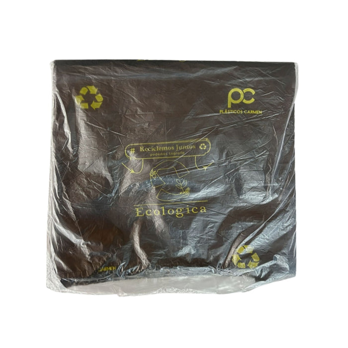 Bolsa De Basura Plásticos Carmen Negra Ecológica 35X65