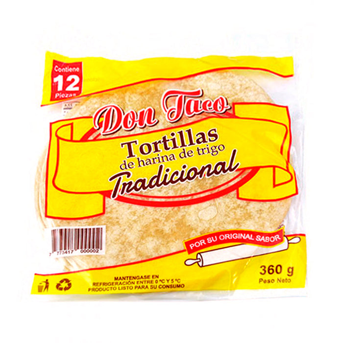 Don Taco Tortillas De Harina Trigo Tradición X 360G