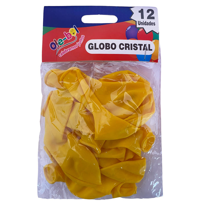 Olebol Globo Cristal X 12 Unidades