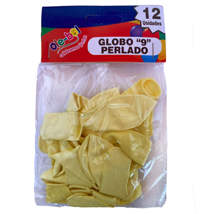 Olebol Globo Perlado X 12 Unidades