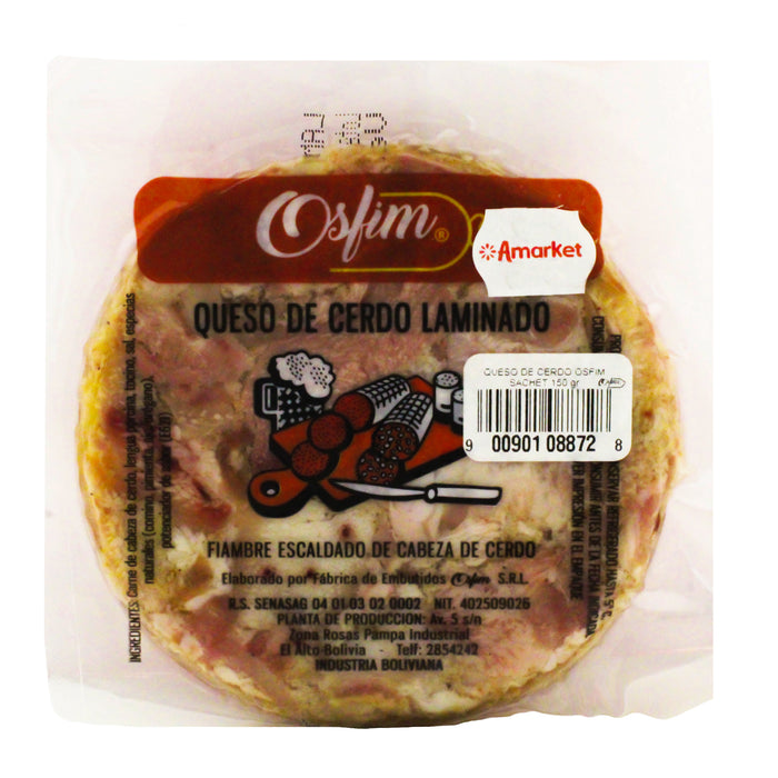 Osfim Queso De Cerdo Laminado Sachet X 150G