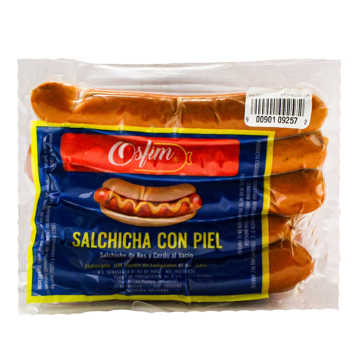 Salchicha Con Piel Osfim Paquete 500G