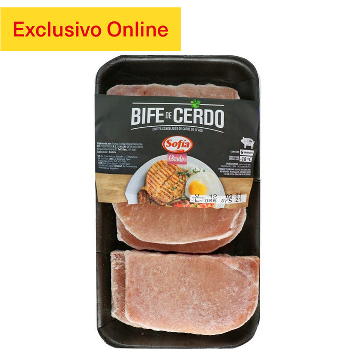 Sofia Bife De Cerdo Congelado En Bandeja