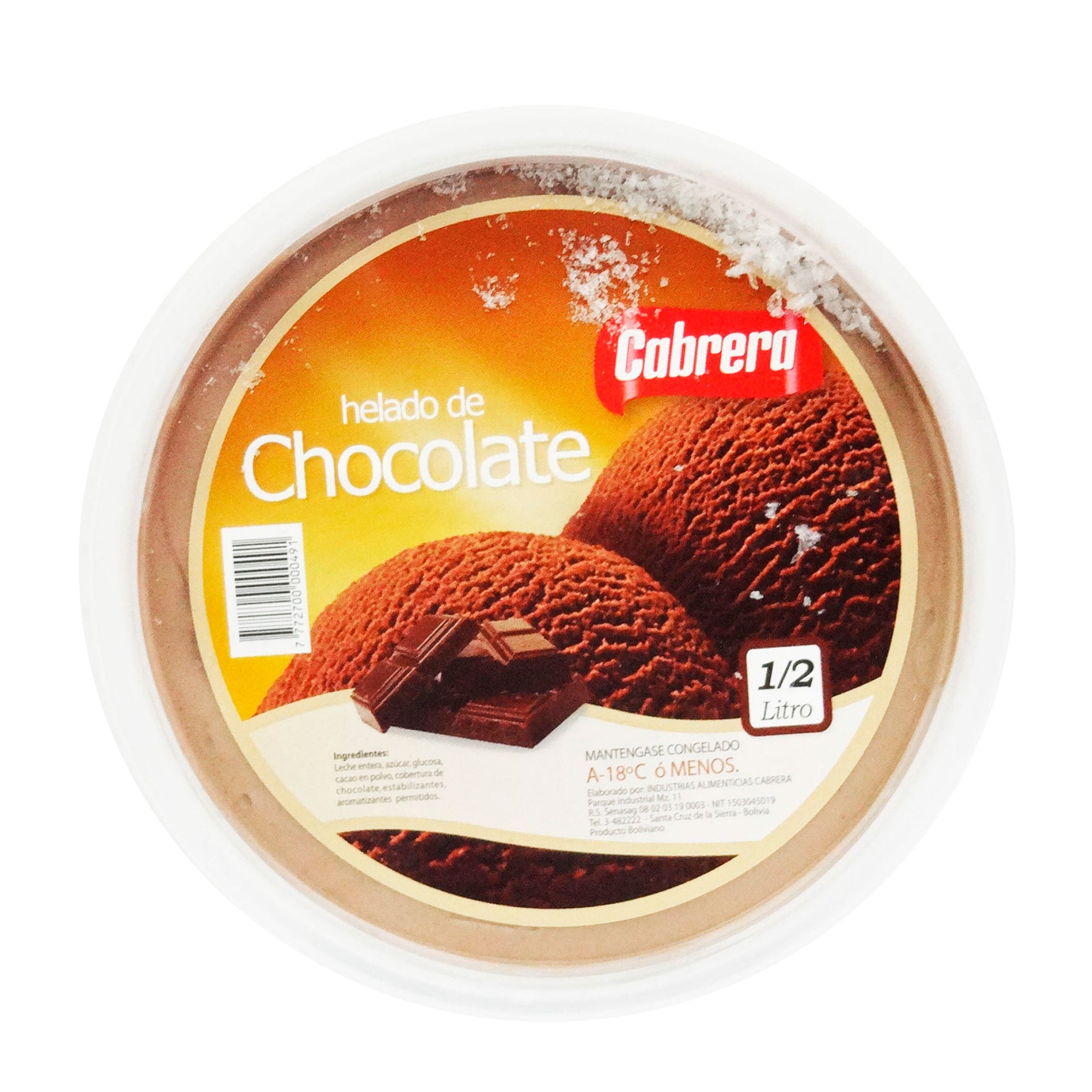 Cabrera Helado De Chocolate X 0.5 L — Amarket