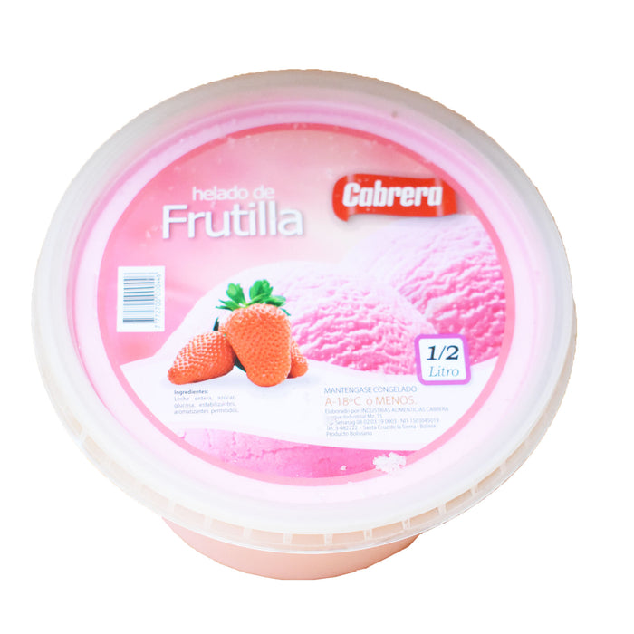 Cabrera Frutilla Helado X 1 L