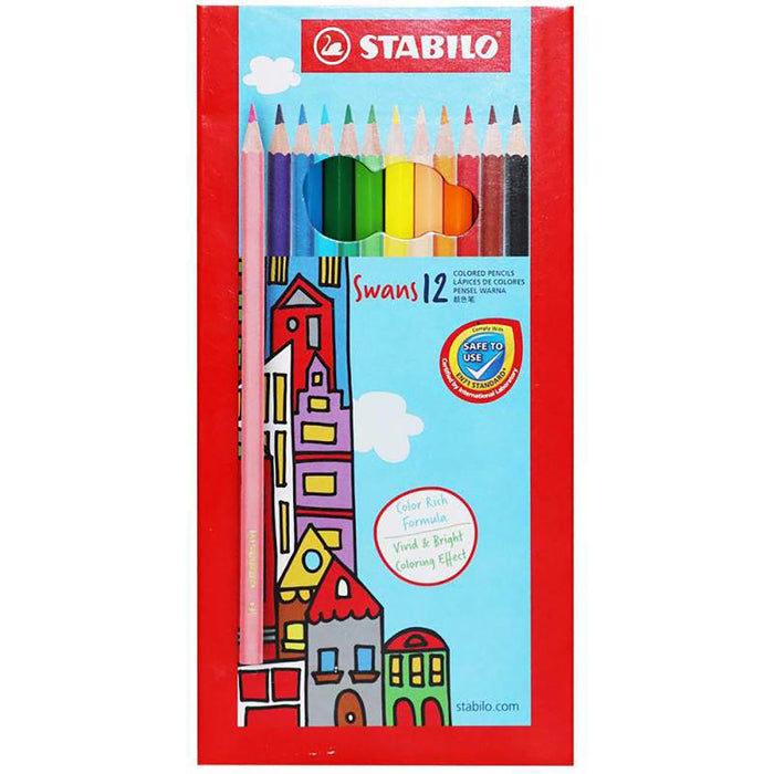 Colores Stabilo Swans Largos 1877 X 12 Unidades