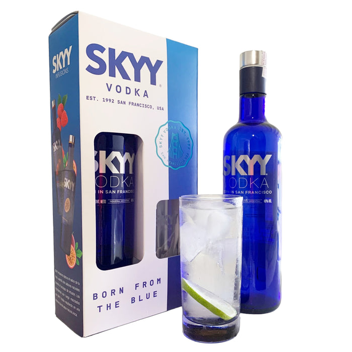 Pack Vodka Skyy Clasico 750Ml+Vaso