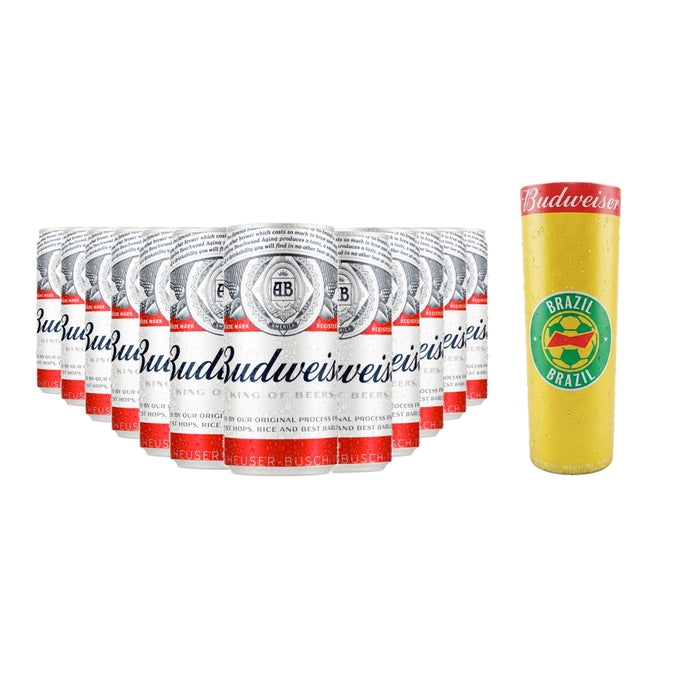 Pack Cerveza Budweiser 269Ml X 12 Unidades + Vaso Colección Surtido