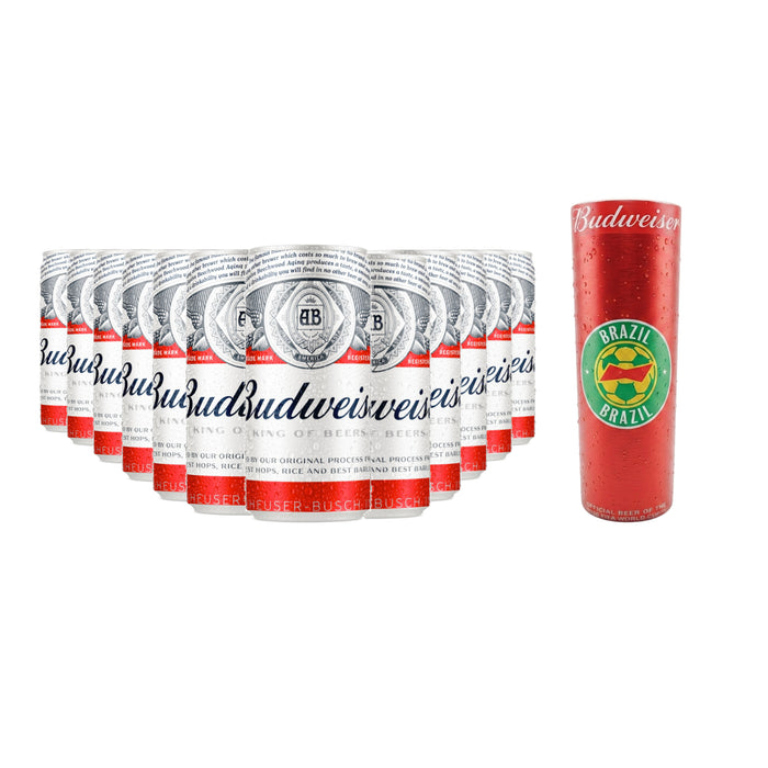 Pack Cerveza Budweiser 269Ml X 12 Unidades + Vaso Colección Surtido