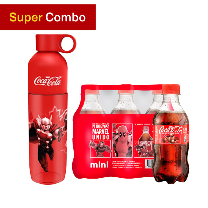 Combo Universo Marvel + Coca Cola