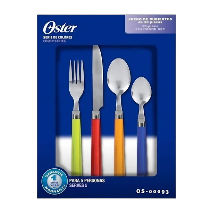 Juego De Cubiertos Colores X 20 Piezas