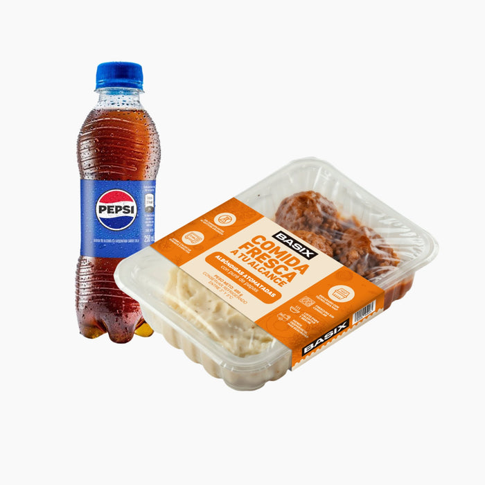 Combo Albóndigas Con Puré Amarket + Pepsi Chiki 250ml