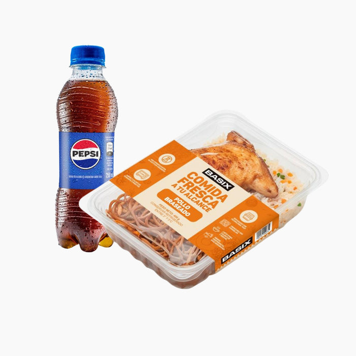 Combo Pollo Braseado Amarket + Pepsi Chiki 250ml